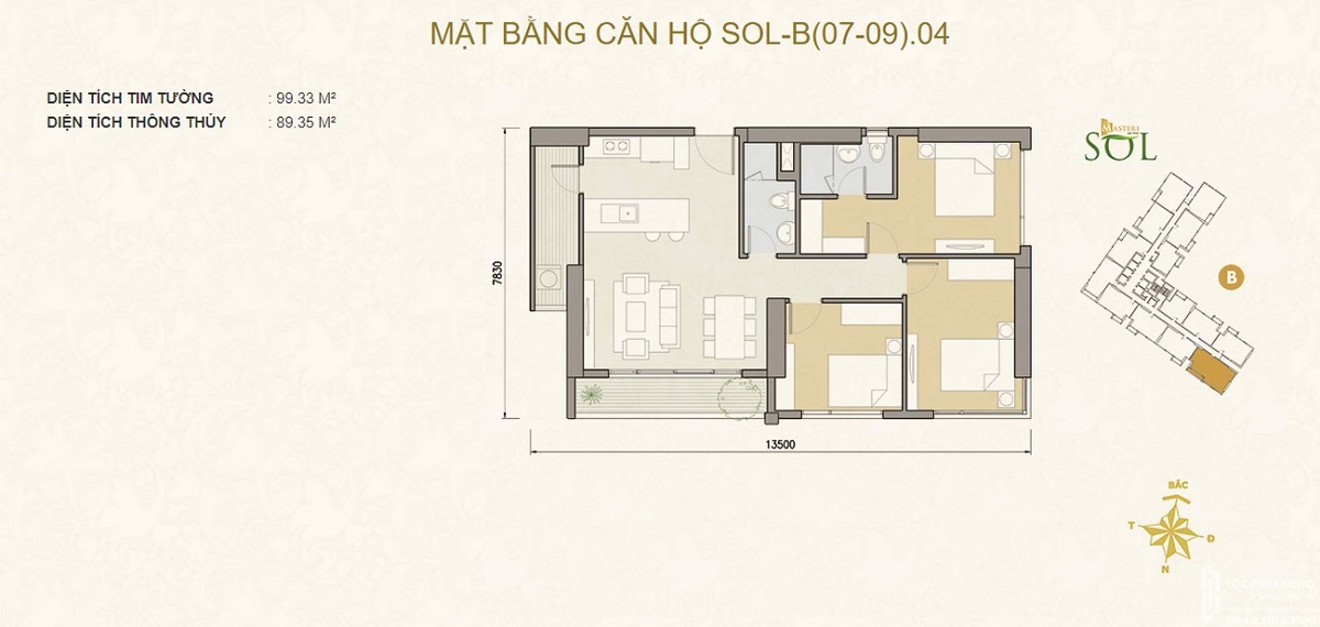 Thiết kế căn hộ 3 phòng ngủ dự án Masteri An Phú Thiết kế căn hộ 3 phòng ngủ dự án Masteri An Phú